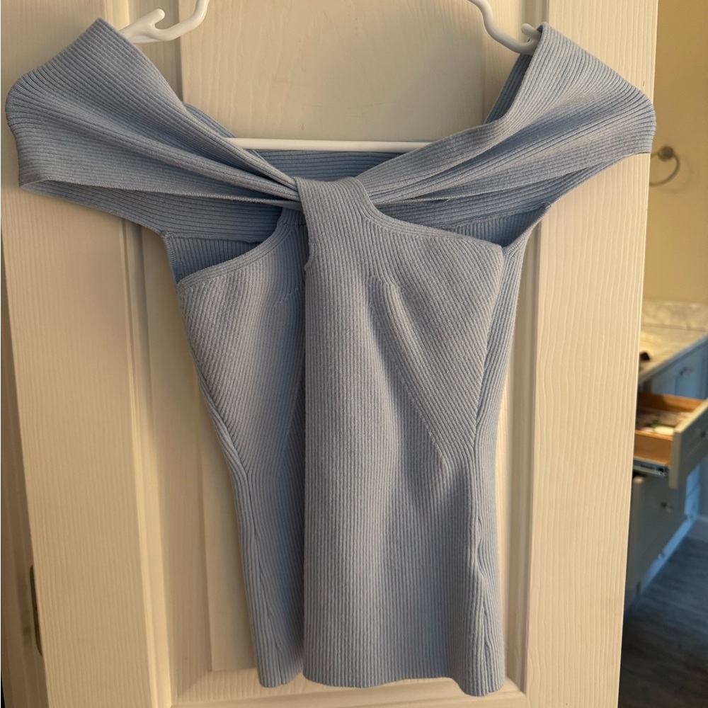 Baby blue top